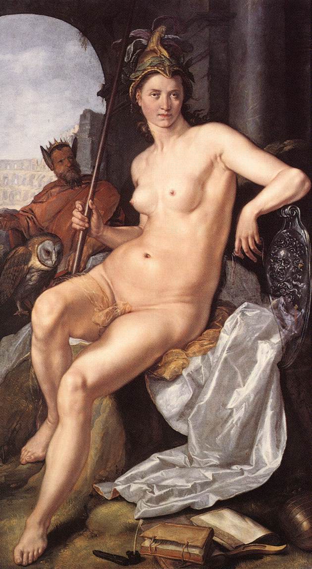 Minerva by GOLTZIUS, Hendrick