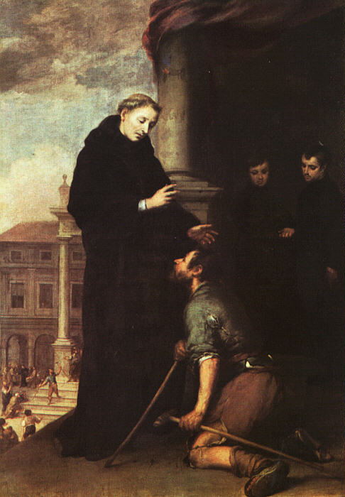 St. Thomas of Villanueva Distributing Alms by MURILLO, Bartolomé Esteban