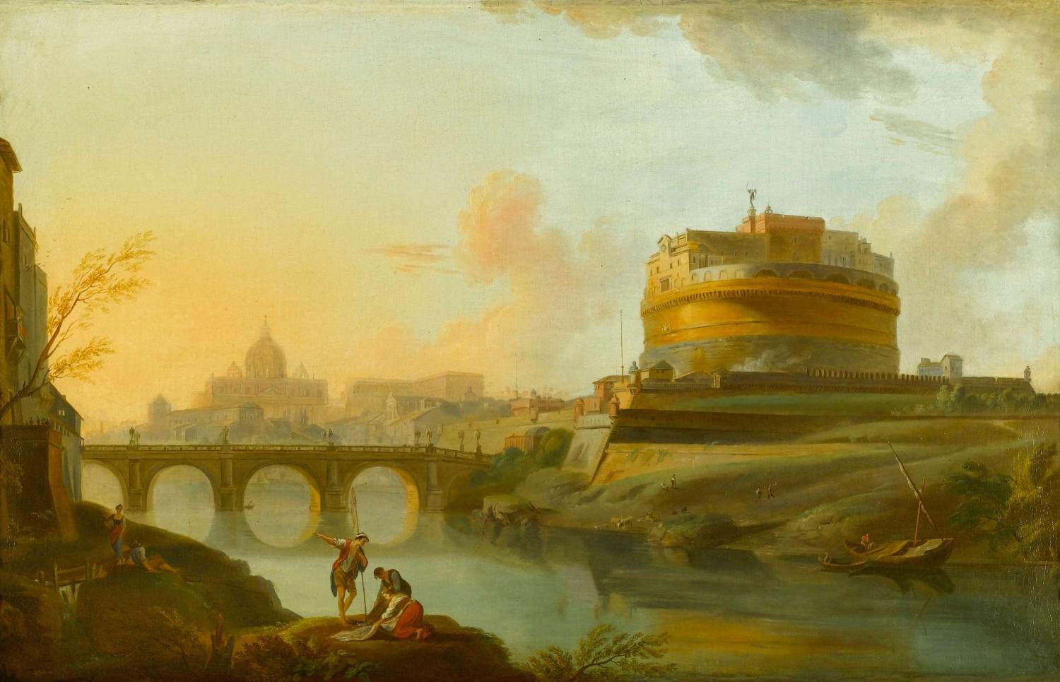 View of Rome by LALLEMAND, Jean-Baptiste