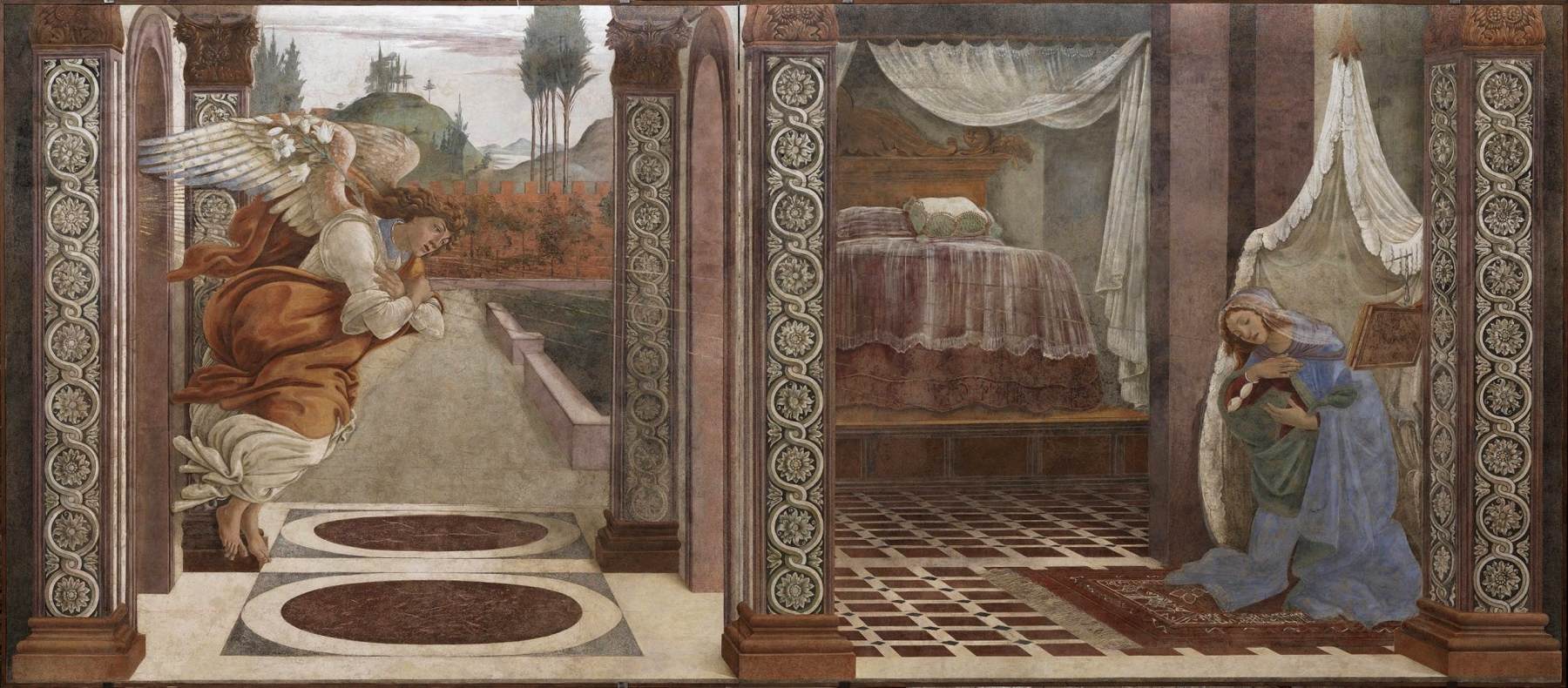 Annunciation by BOTTICELLI, Sandro