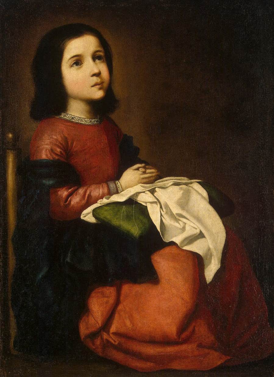 Childhood of the Virgin by ZURBARÁN, Francisco de