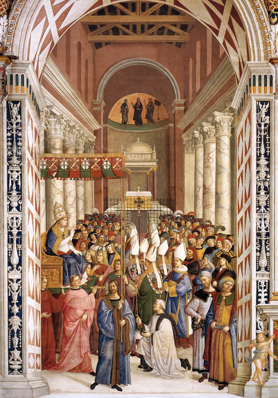 No. 7: The Coronation of Enea Silvio Piccolomini as Pope Pius II by PINTURICCHIO