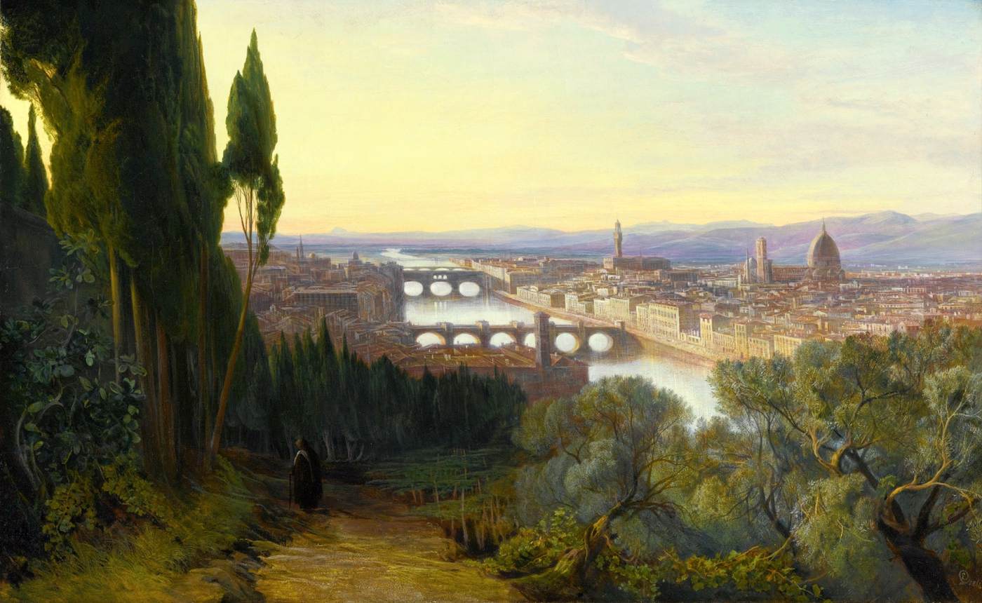 View of Florence from Villa San Firenze, near San Miniato by LEAR, Edward