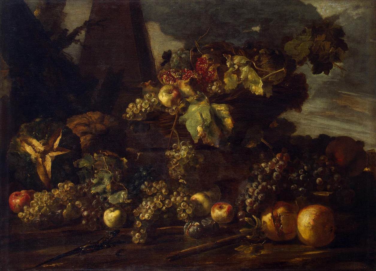 Still-Life with Grapes by PACE DEL CAMPIDOGLIO, Michele