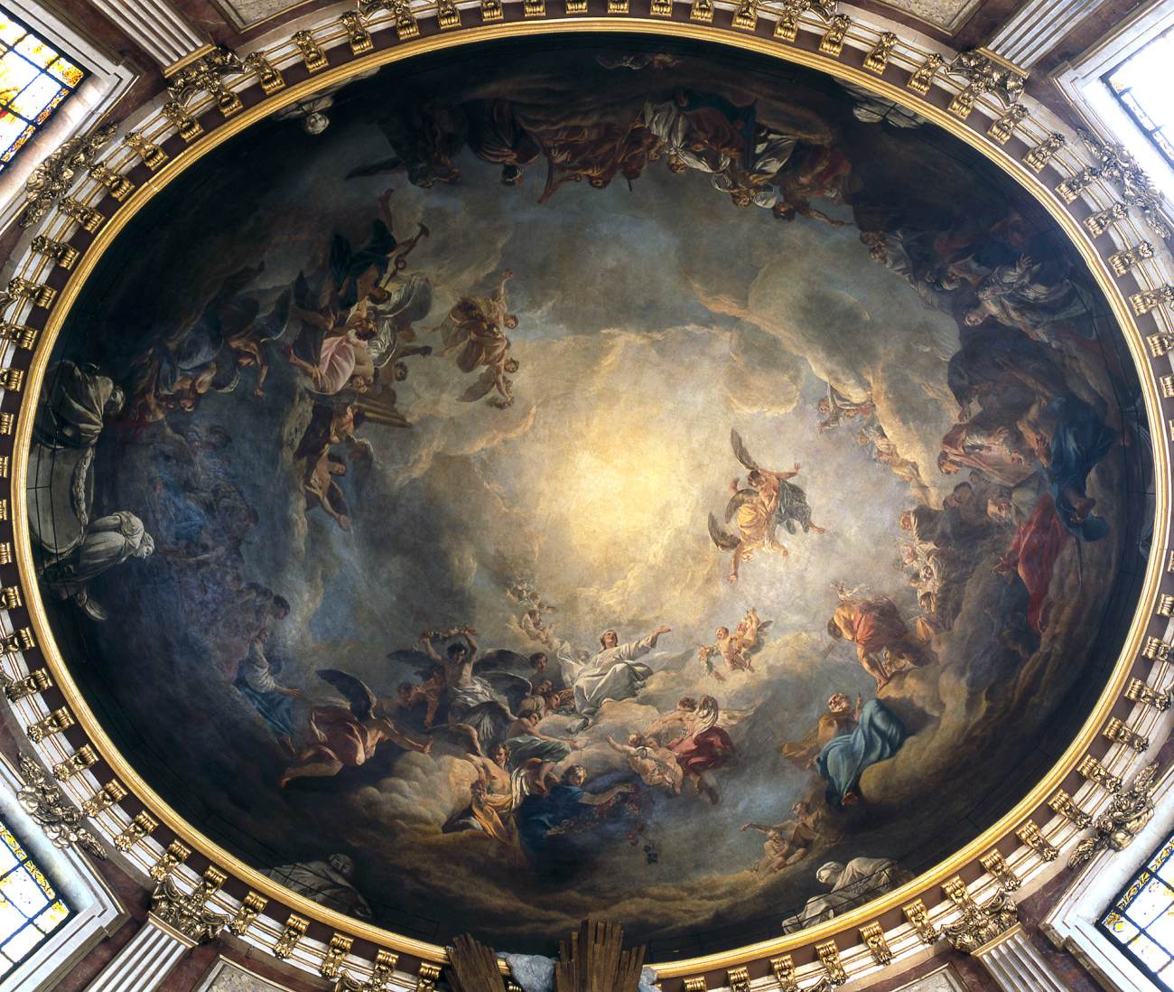 Ceiling painting by PIERRE, Jean-Baptiste-Marie