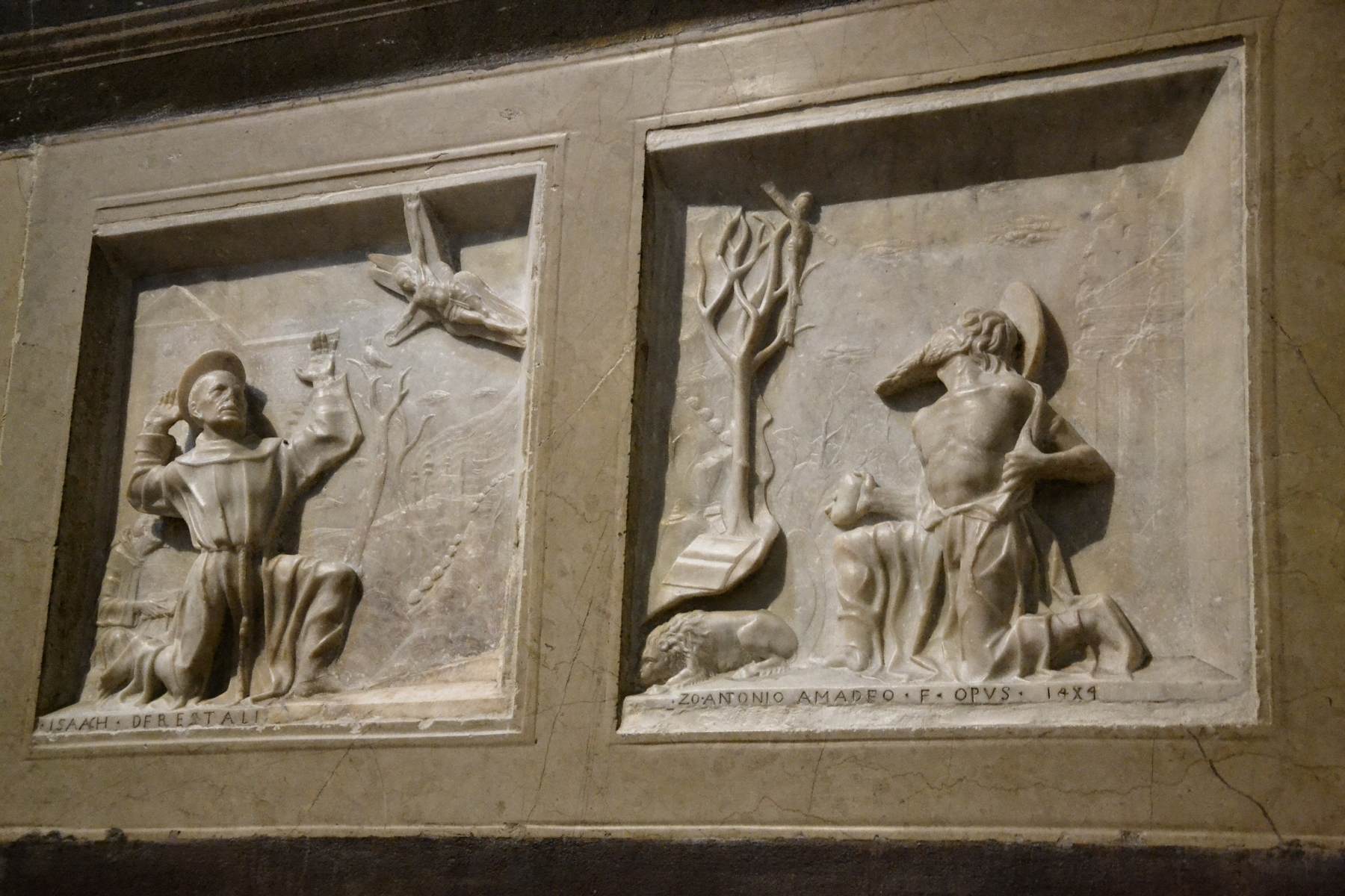 Tomb of St Arealdo (fragment) by AMADEO, Giovanni Antonio