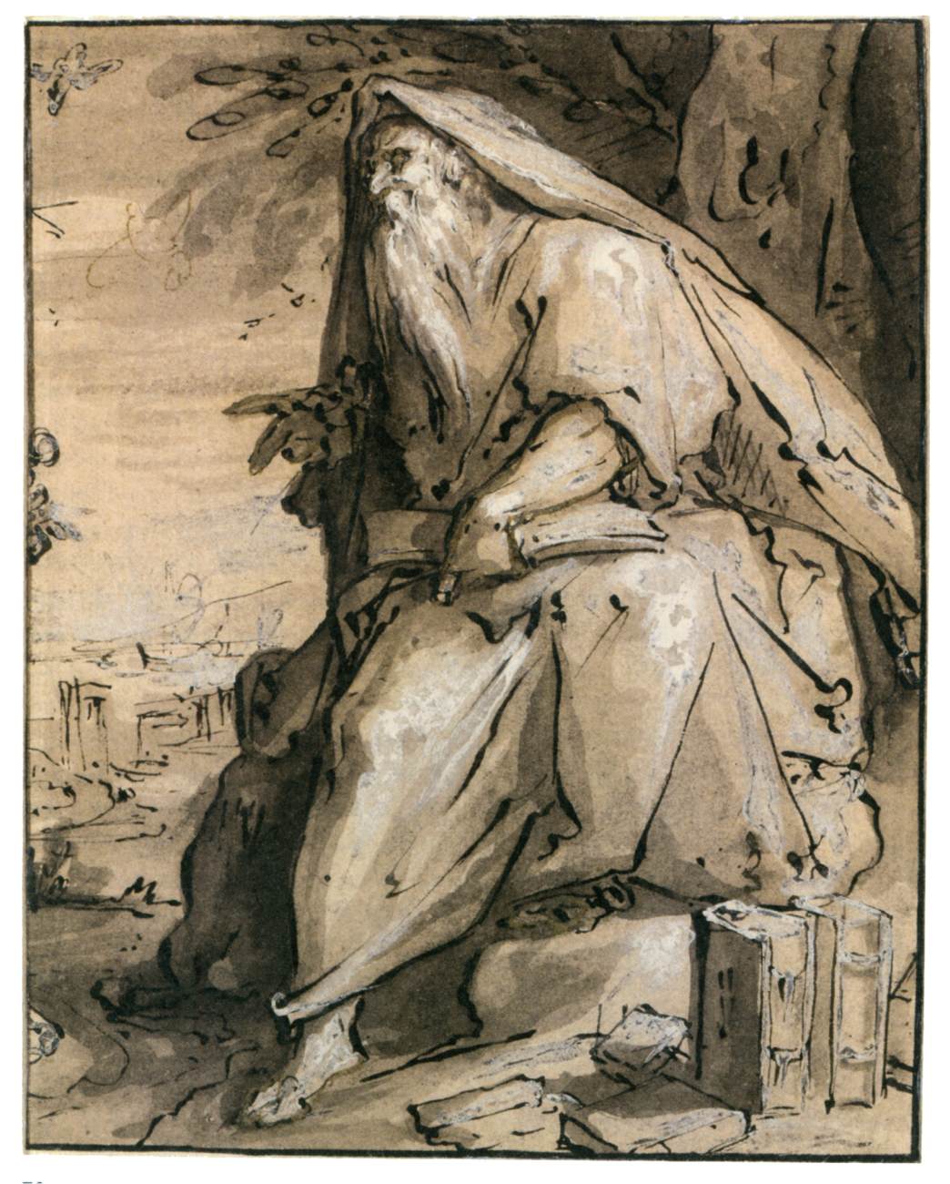 The Prophet Ezekiel by GOLTZIUS, Hendrick