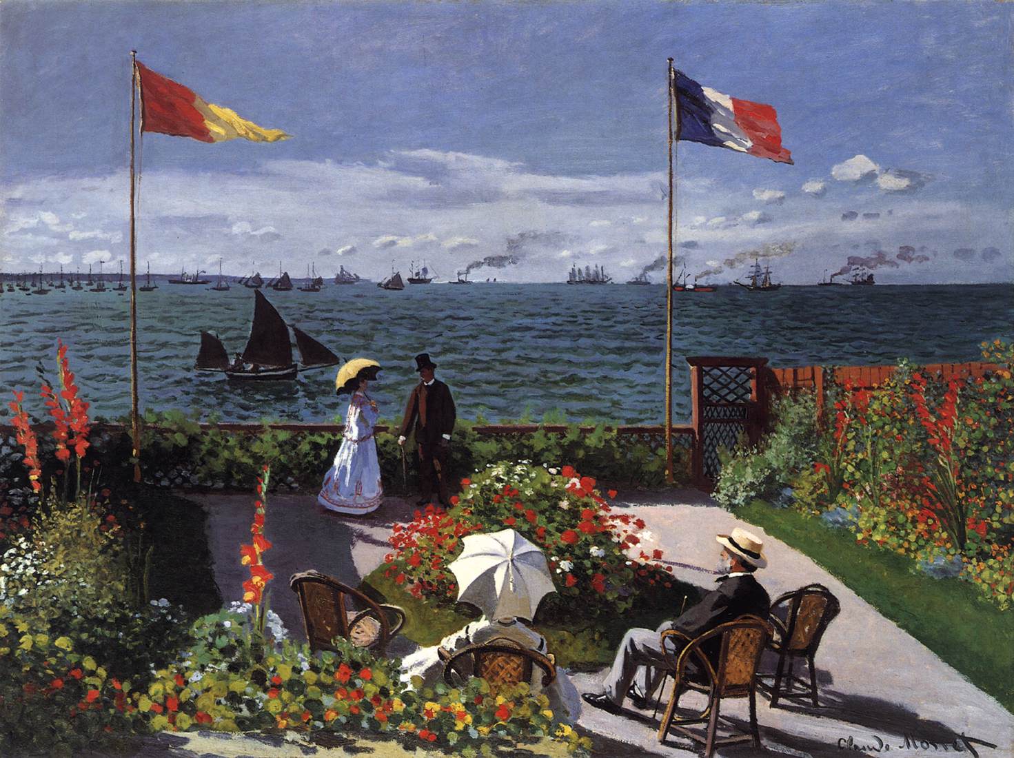 Garden at Sainte-Adresse by MONET, Claude