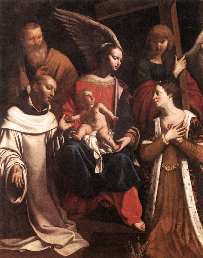 Holy Family with St Bruno and St Elisabeth by