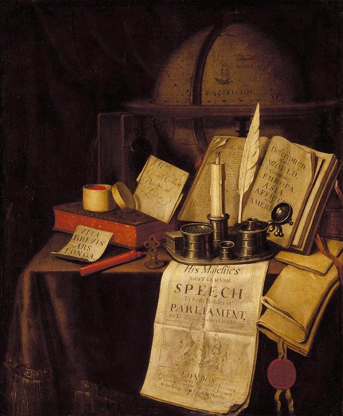 Vanitas Still-Life by COLLIER, Edwart