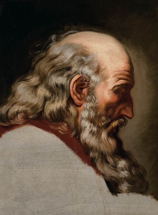 Profile Study of a Bearded Man by DURAMEAU, Louis-Jean-Jacques