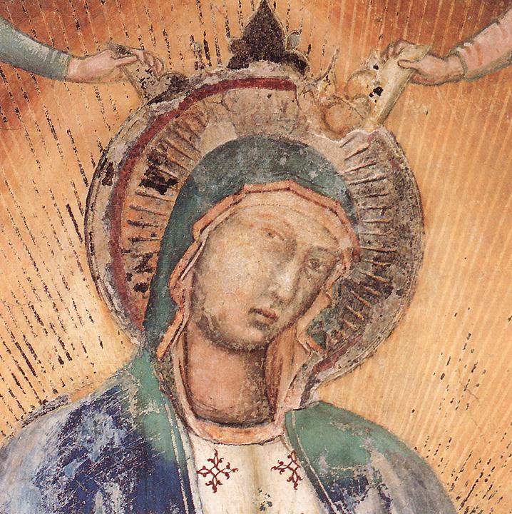 Madonna in Glory with Musician Angels (detail) by SIMONE MARTINI