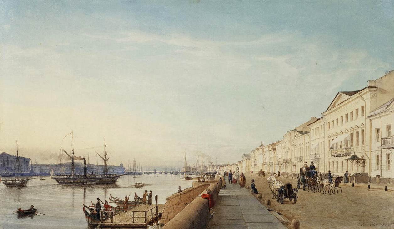 English Embankment in Petersburg by GÄRTNER, Eduard