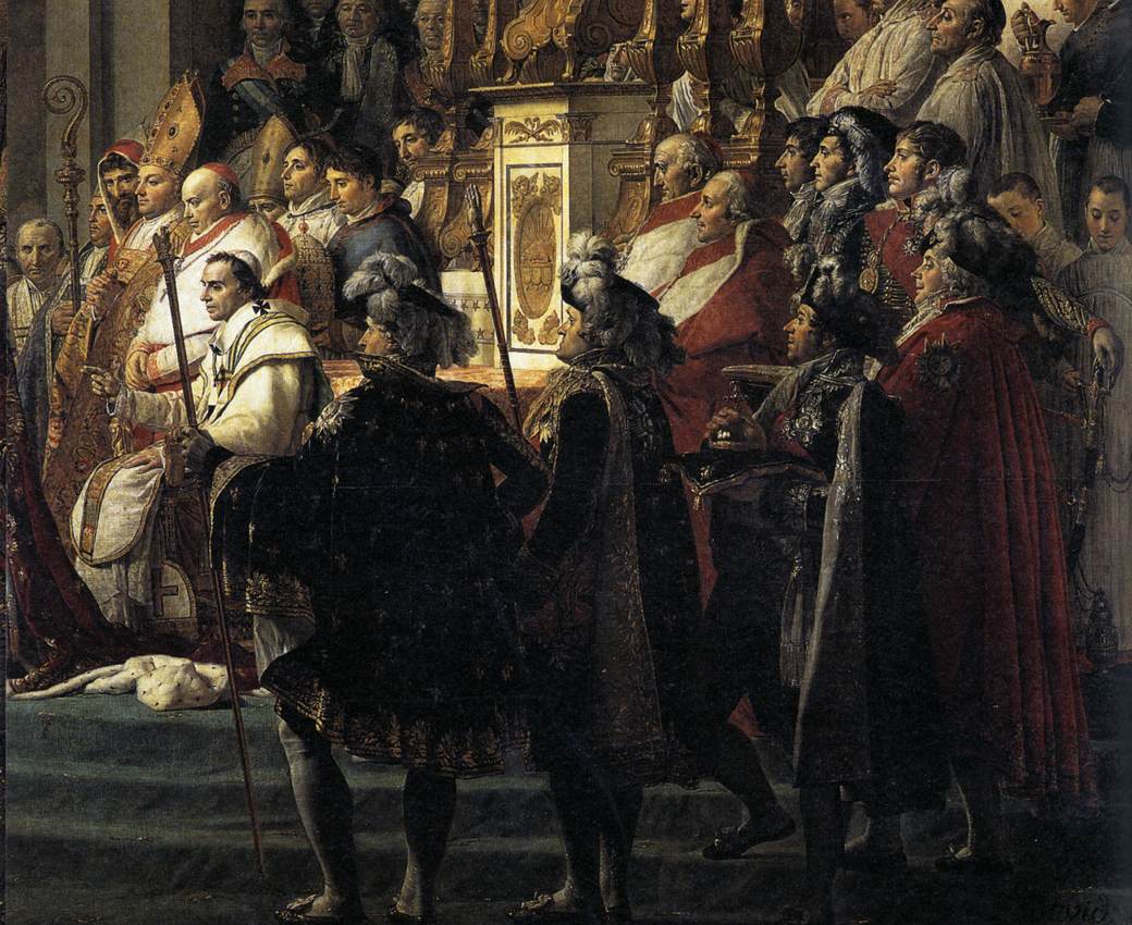 Consecration of the Emperor Napoleon I (detail) by