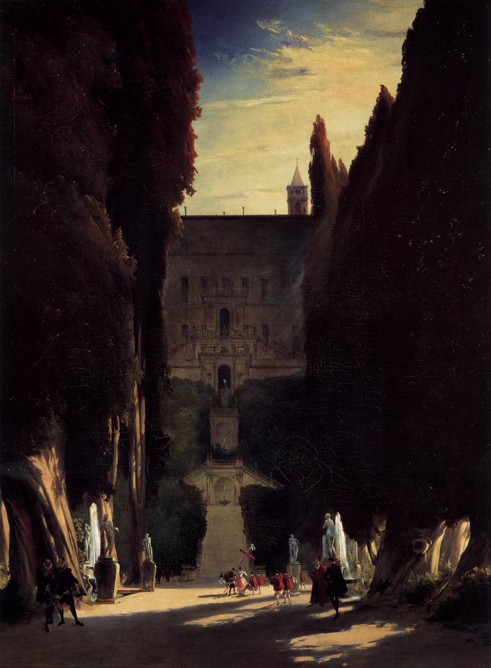 Tivoli Gardens at the Villa d'Este by BLECHEN, Karl