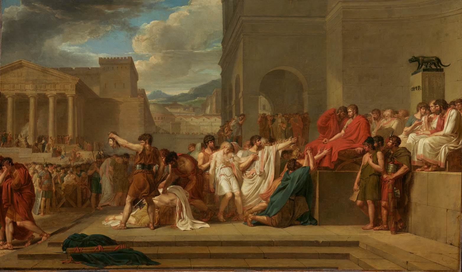 Brutus Condemning his Sons to Death by LETHIÈRE, Guillaume