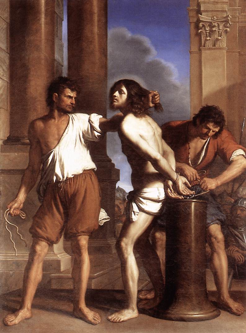 The Flagellation of Christ by GUERCINO