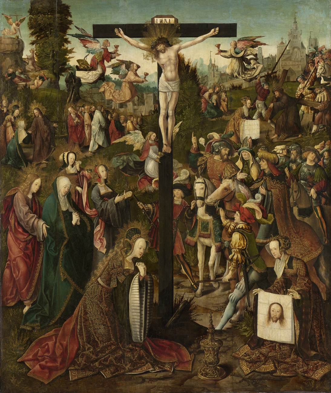 Crucifixion by CORNELISZ VAN OOSTSANEN, Jacob