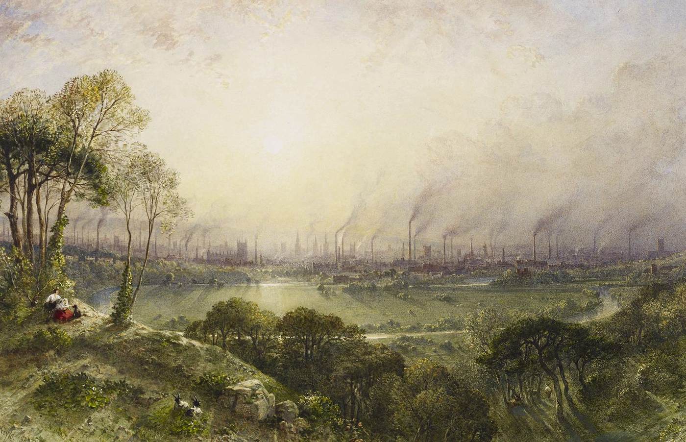 Manchester from Kersal Moor by WYLD, William