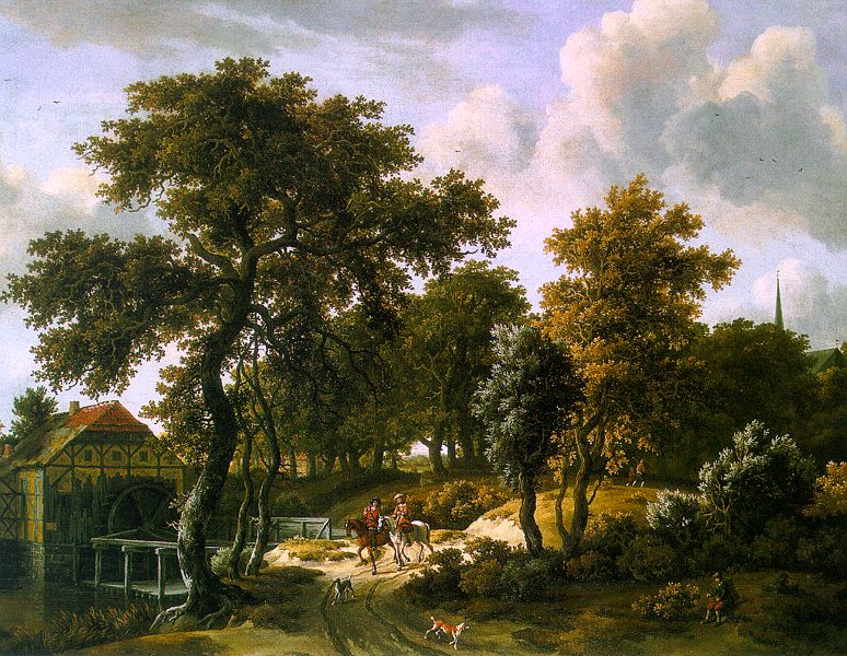 The Travelers by HOBBEMA, Meyndert