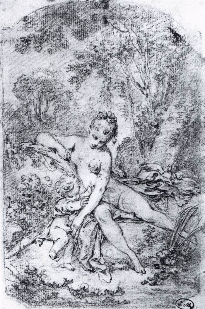 Study for The Bath of Venus by