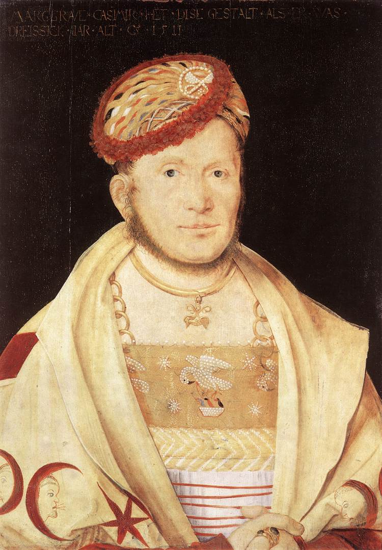 Portrait of the Margrave Casimir of Brandenburg by KULMBACH, Hans Süss von