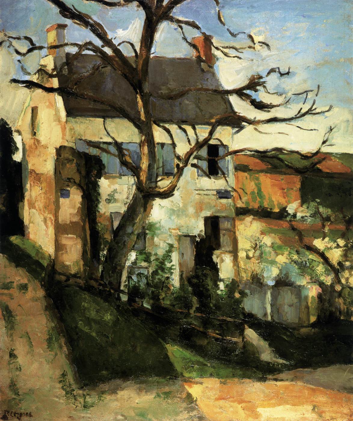 House and the Tree by CÉZANNE, Paul