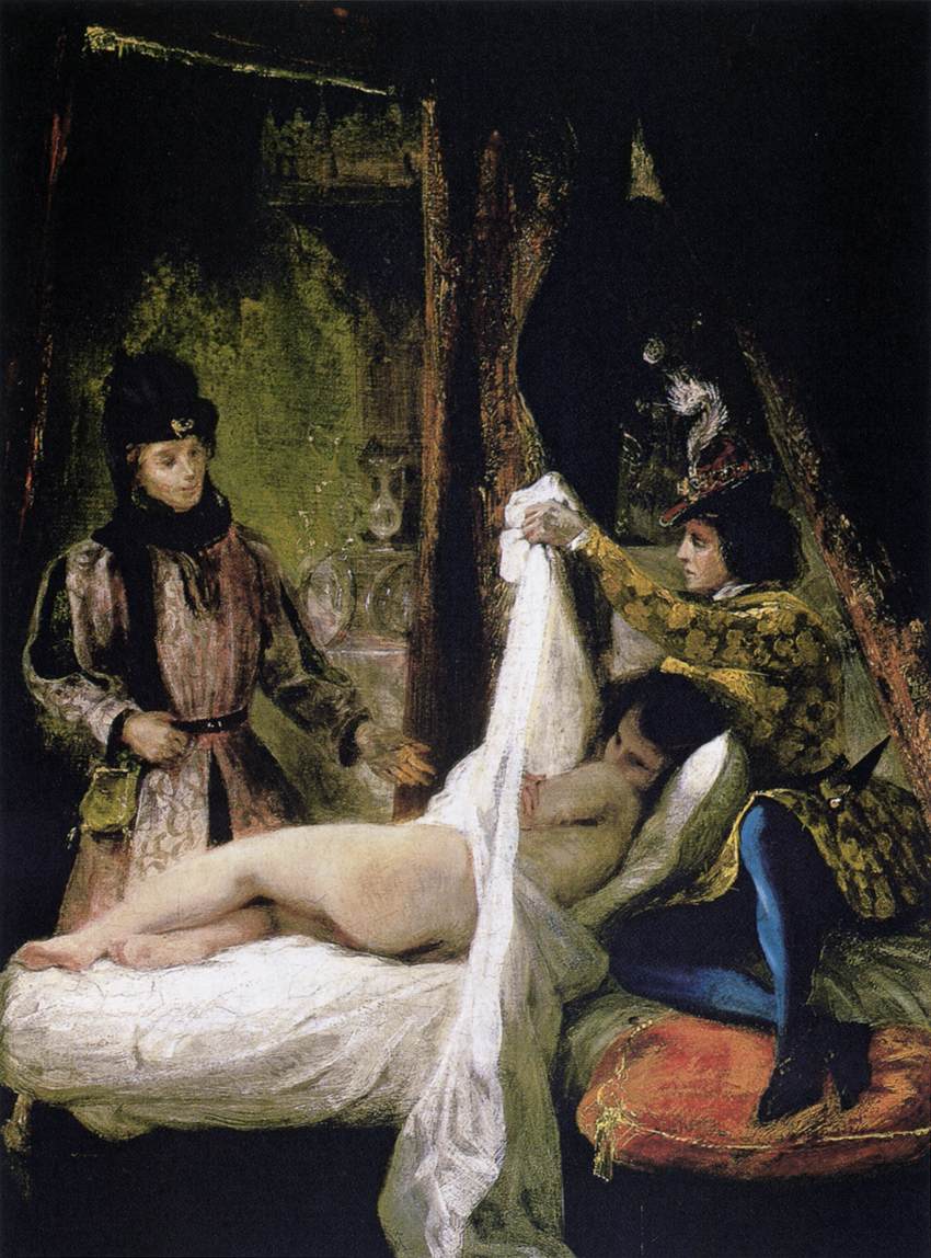 Louis d'Orléans Showing his Mistress by DELACROIX, Eugène