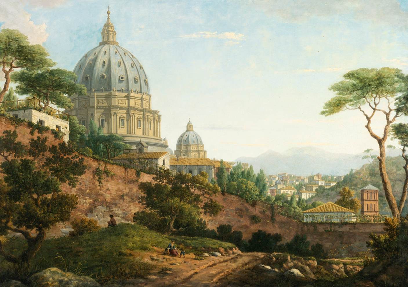 View of Saint Peter's, Rome by MARLOW, William