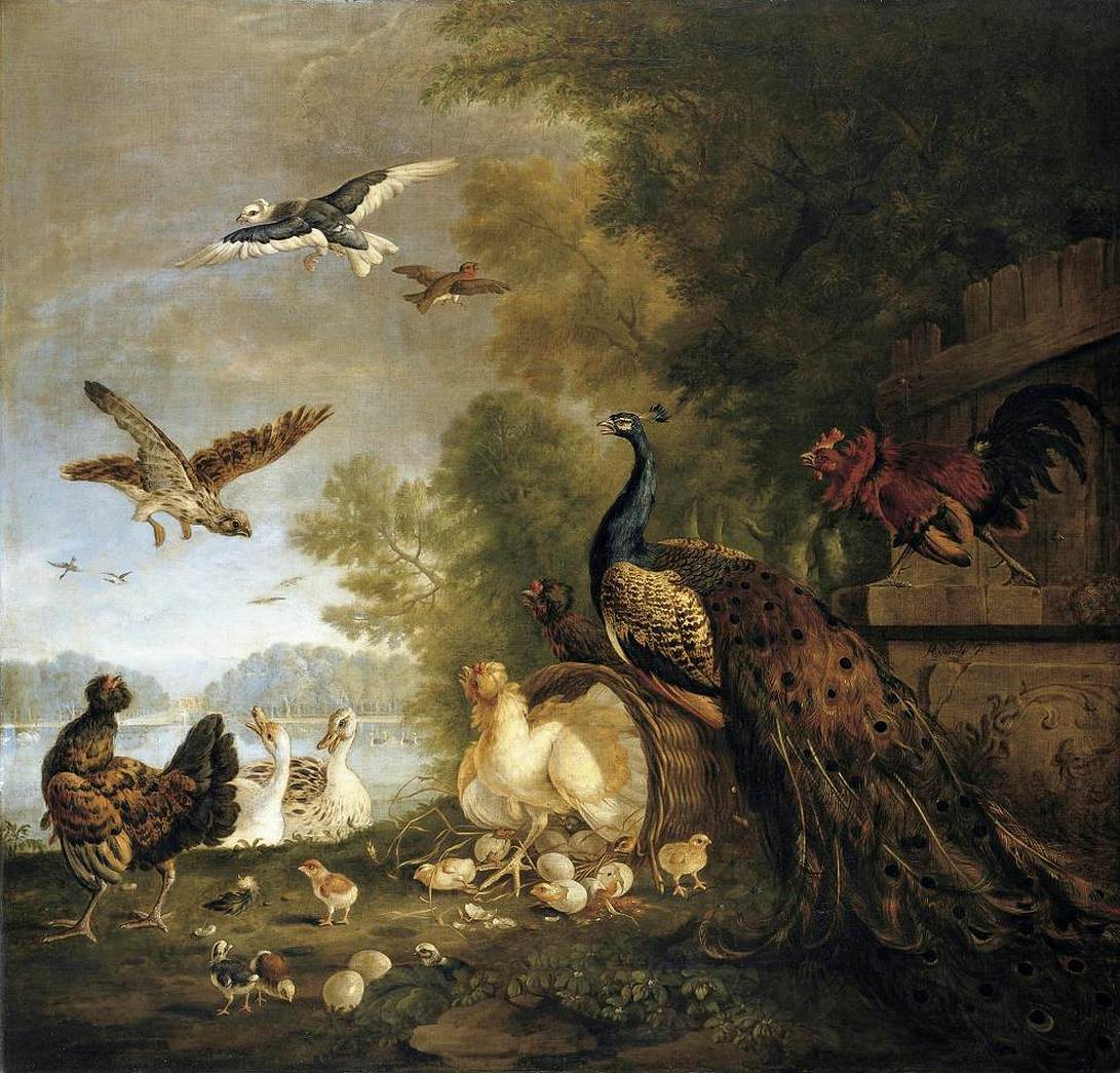 Birds in Parkland Setting by CASTEELS, Pieter