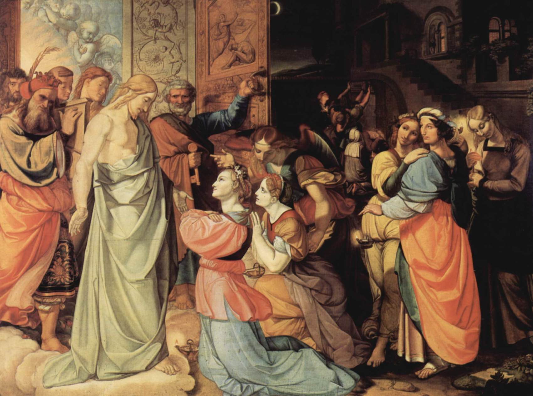 The Wise and the Foolish Virgins by CORNELIUS, Peter