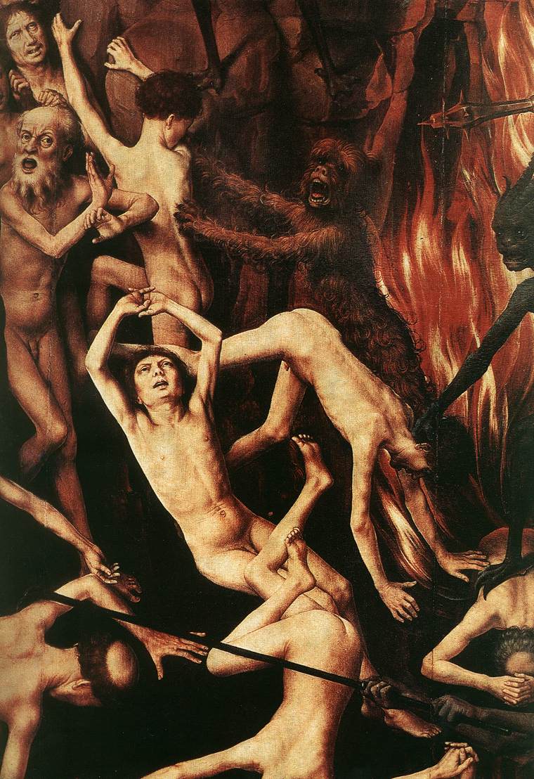 Last Judgment Triptych (detail) by MEMLING, Hans