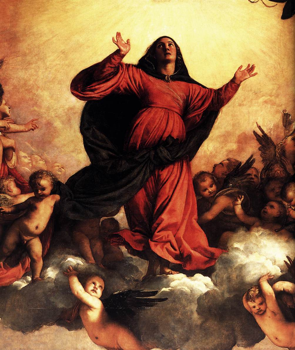 Assumption of the Virgin (detail) by TIZIANO Vecellio