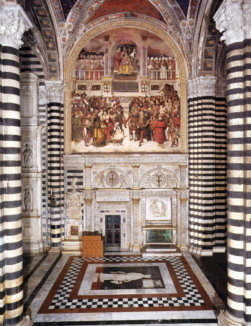 Entrance to the Piccolomini Library by PINTURICCHIO