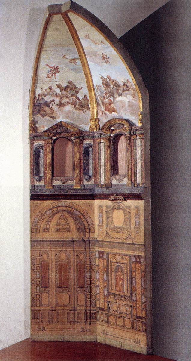 Model for Two Sides of the Cappella dei Principi by PILLORI, Antonio Nicola