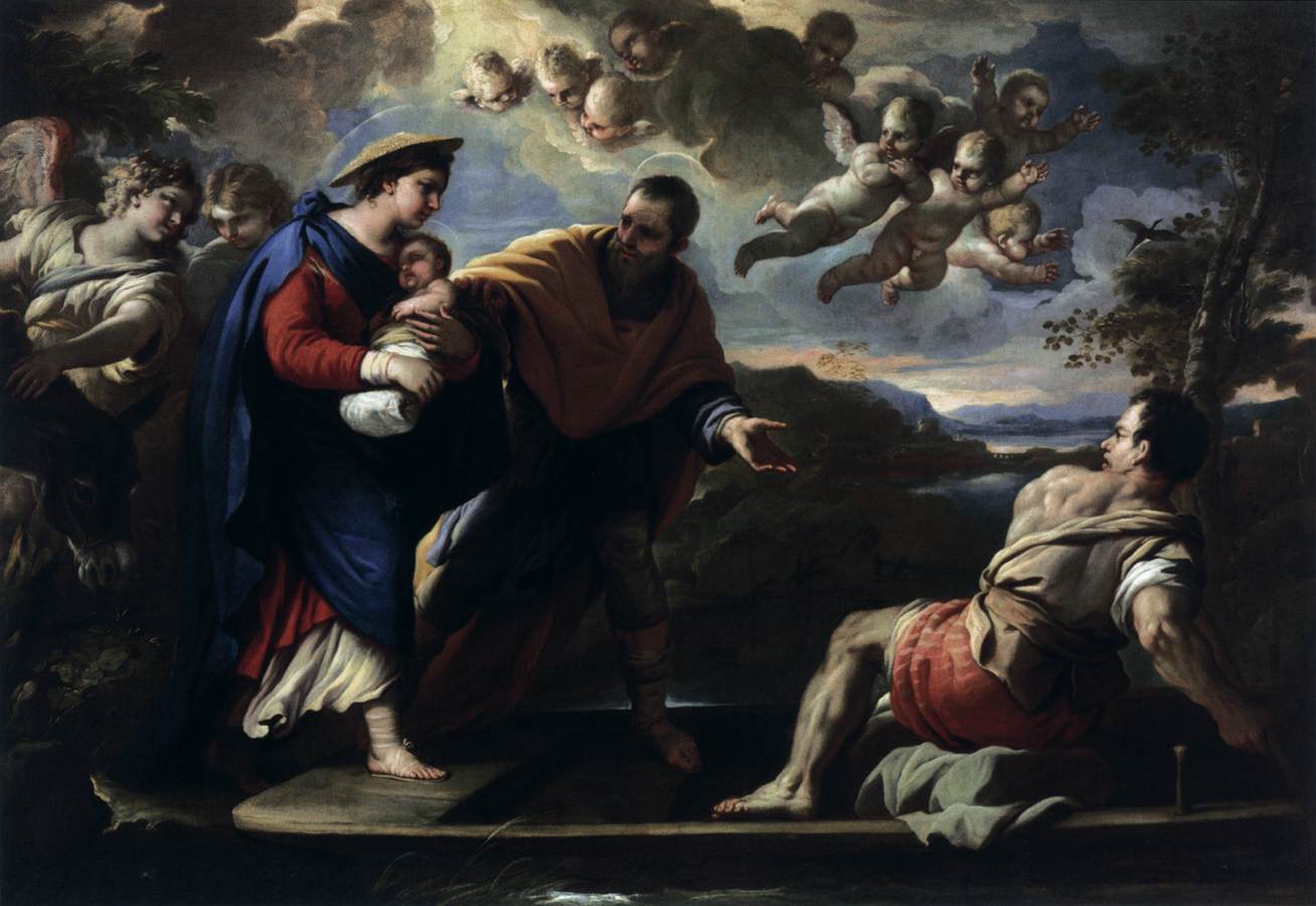 Flight into Egypt by GIORDANO, Luca