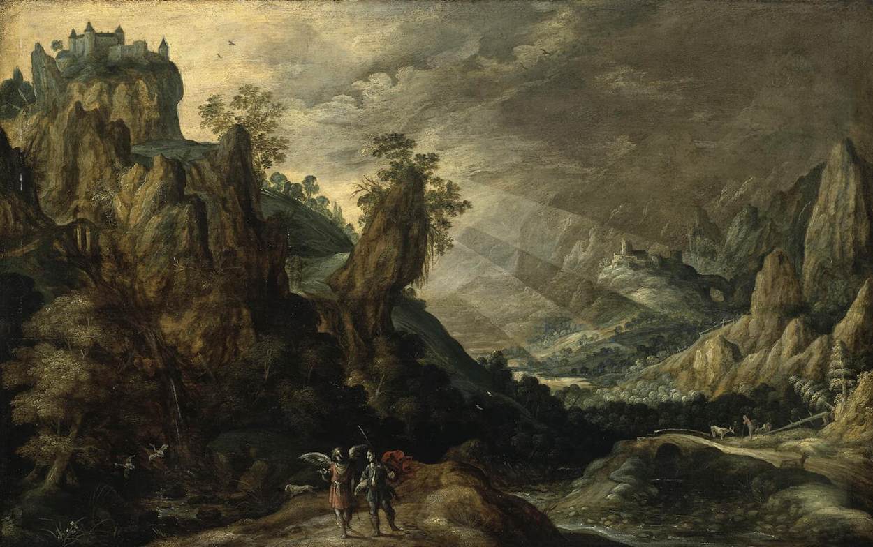 Landscape with Tobias and the Angel by KEUNINCK, Kerstiaen de