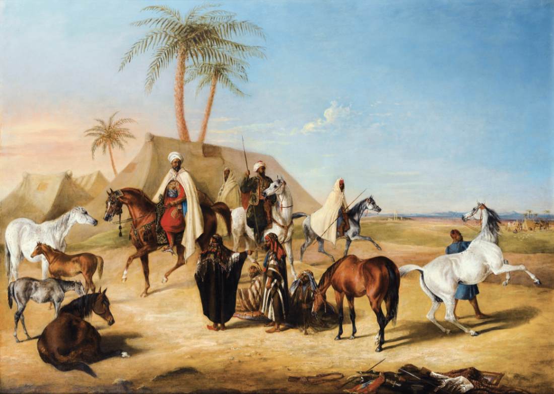 Camp in the Desert by LAPORTE, George Henry