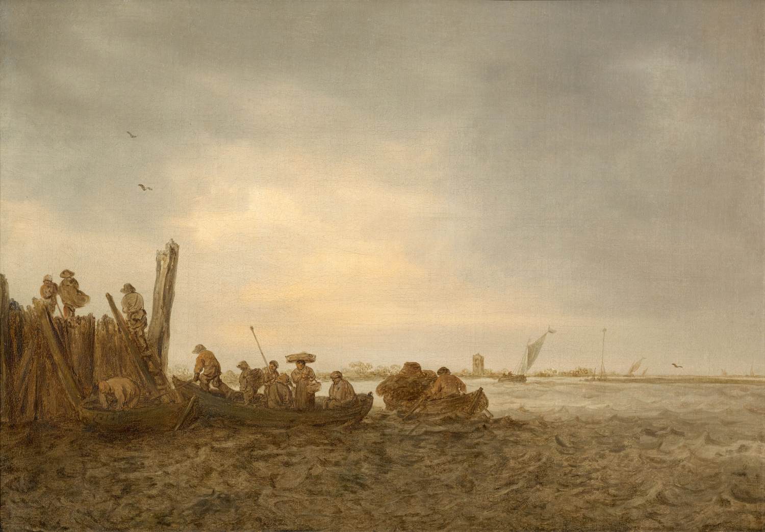 Estuary Landscape by GOYEN, Jan van