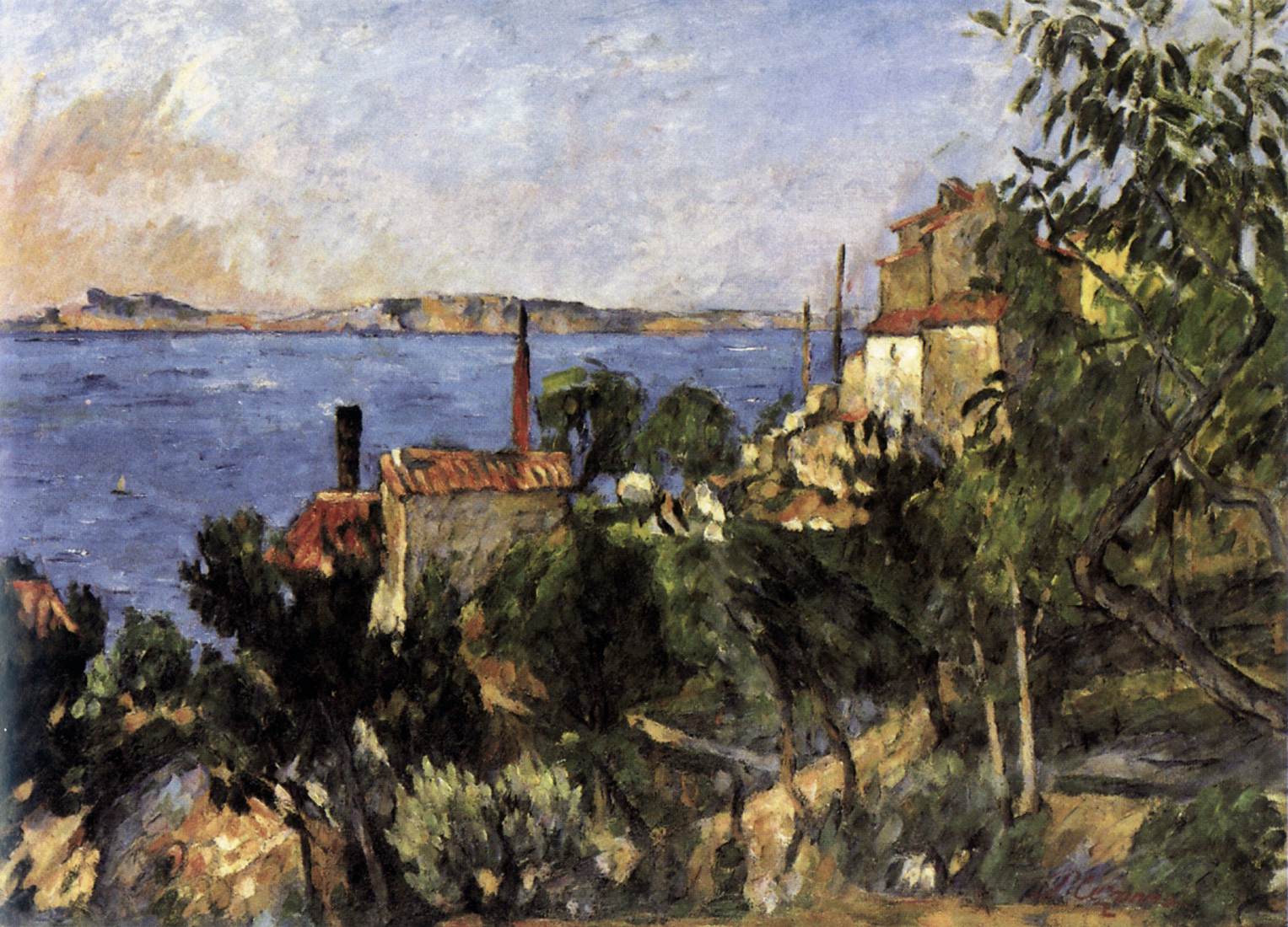 The Sea at L'Estaque by CÉZANNE, Paul