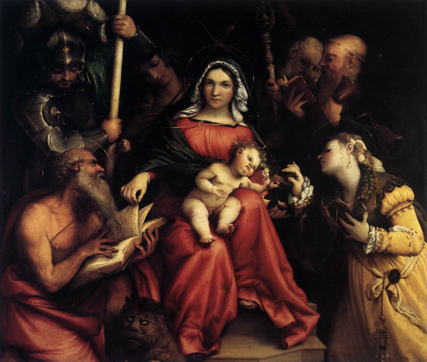 Mystic Marriage of St Catherine by LOTTO, Lorenzo