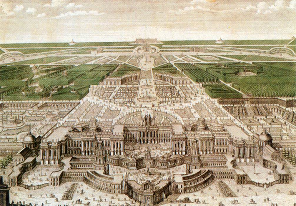 Perspective view of an ideal royal palace by DECKER, Paul the Elder