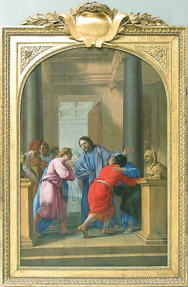 St Bruno Commits his Disciples to Leaving the World by LE SUEUR, Eustache