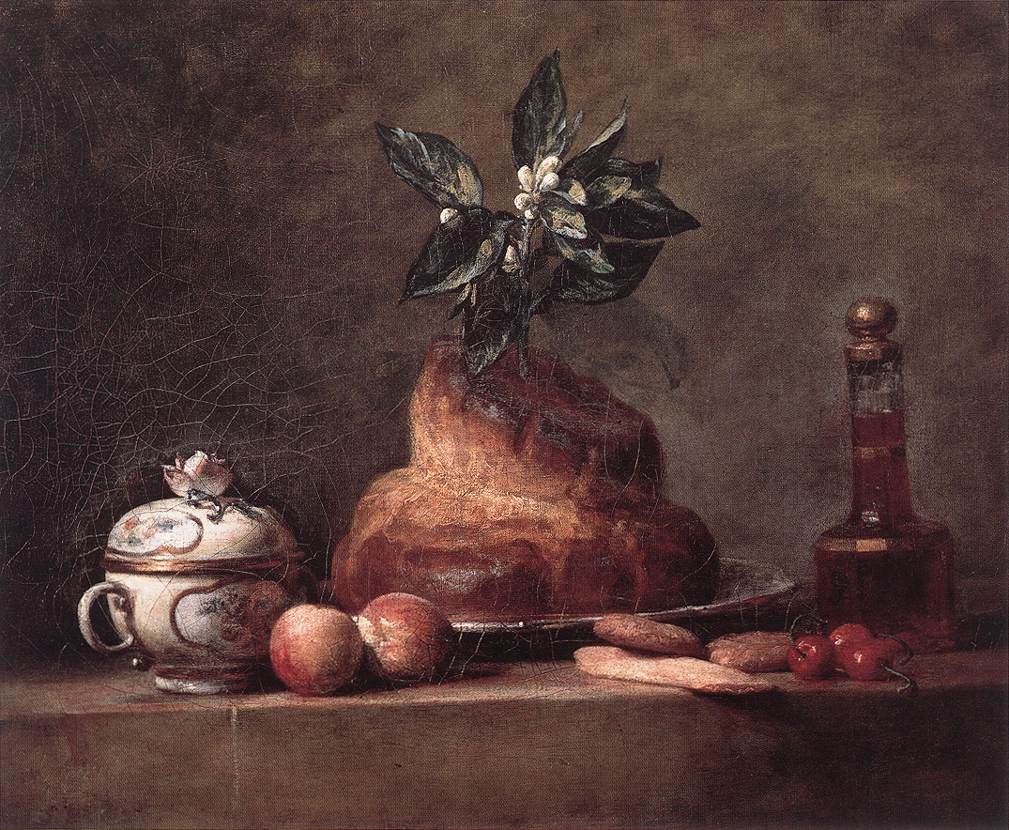 'La Brioche' (Cake) by CHARDIN, Jean-Baptiste-Siméon