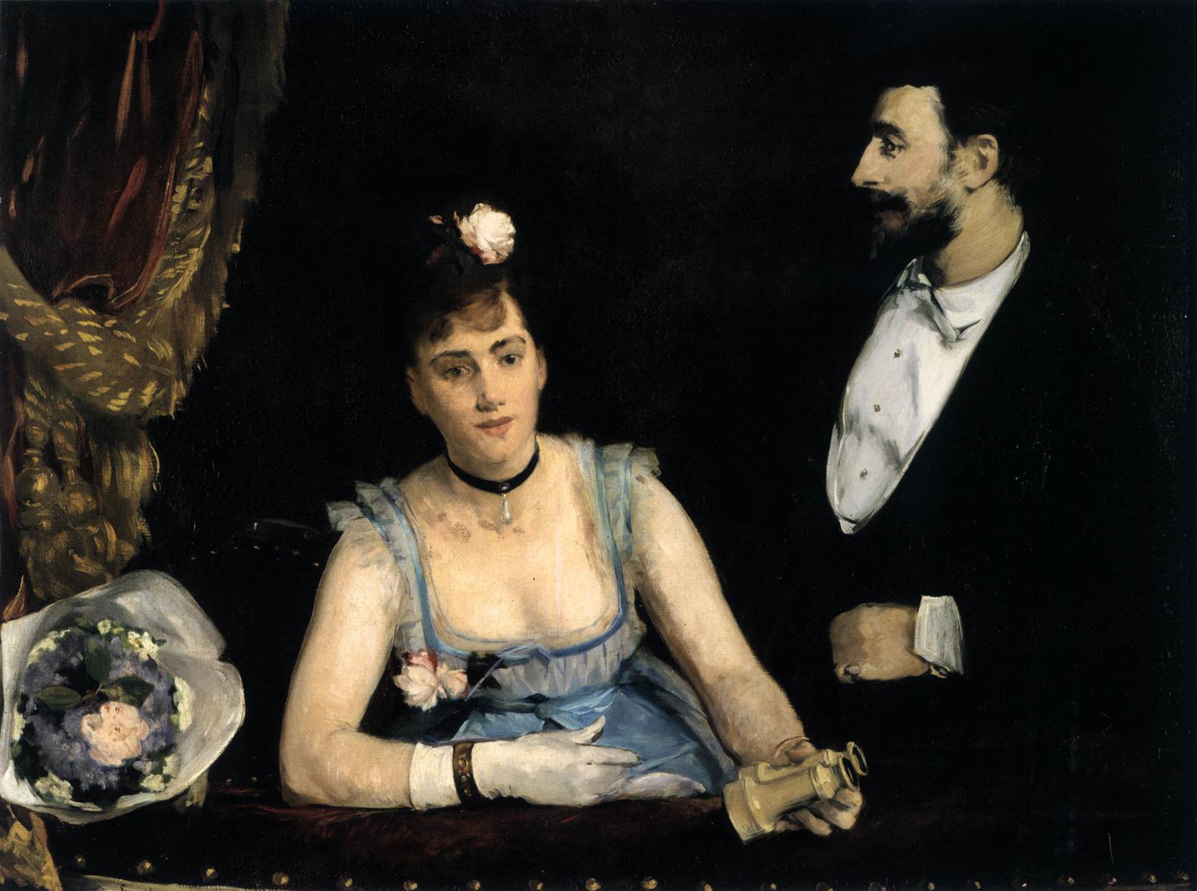 A Loge at the Théâtre des Italiens by GONZALÈS, Eva