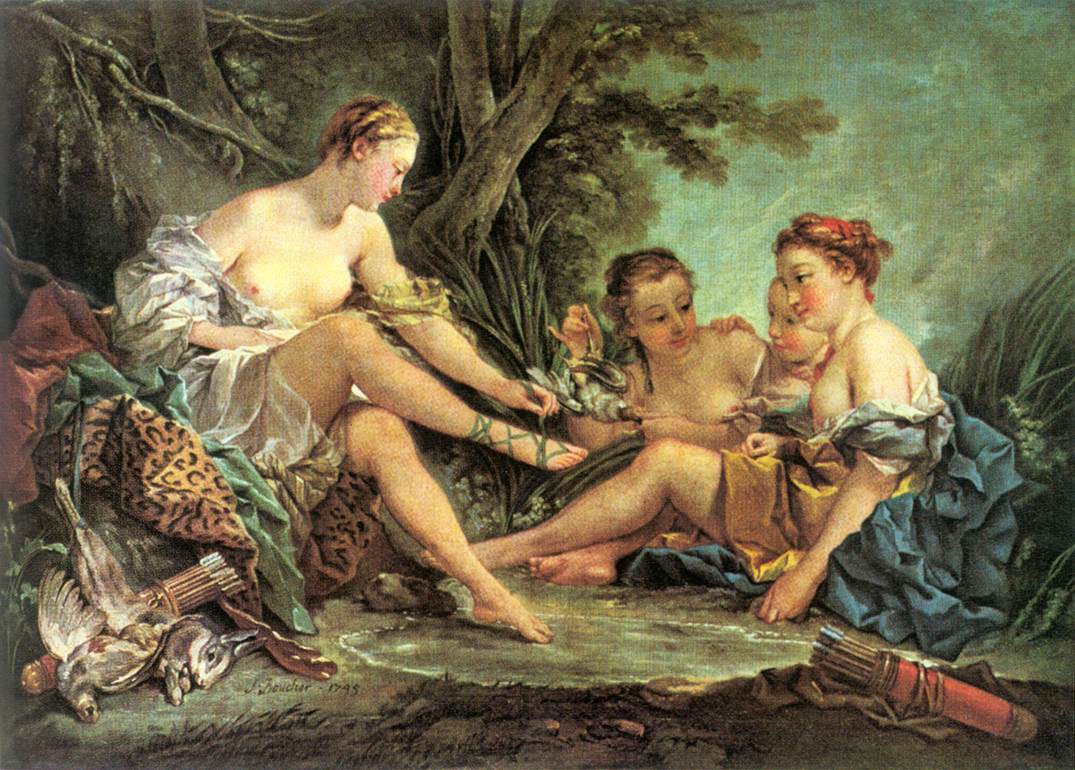 Diana after the Hunt by BOUCHER, François