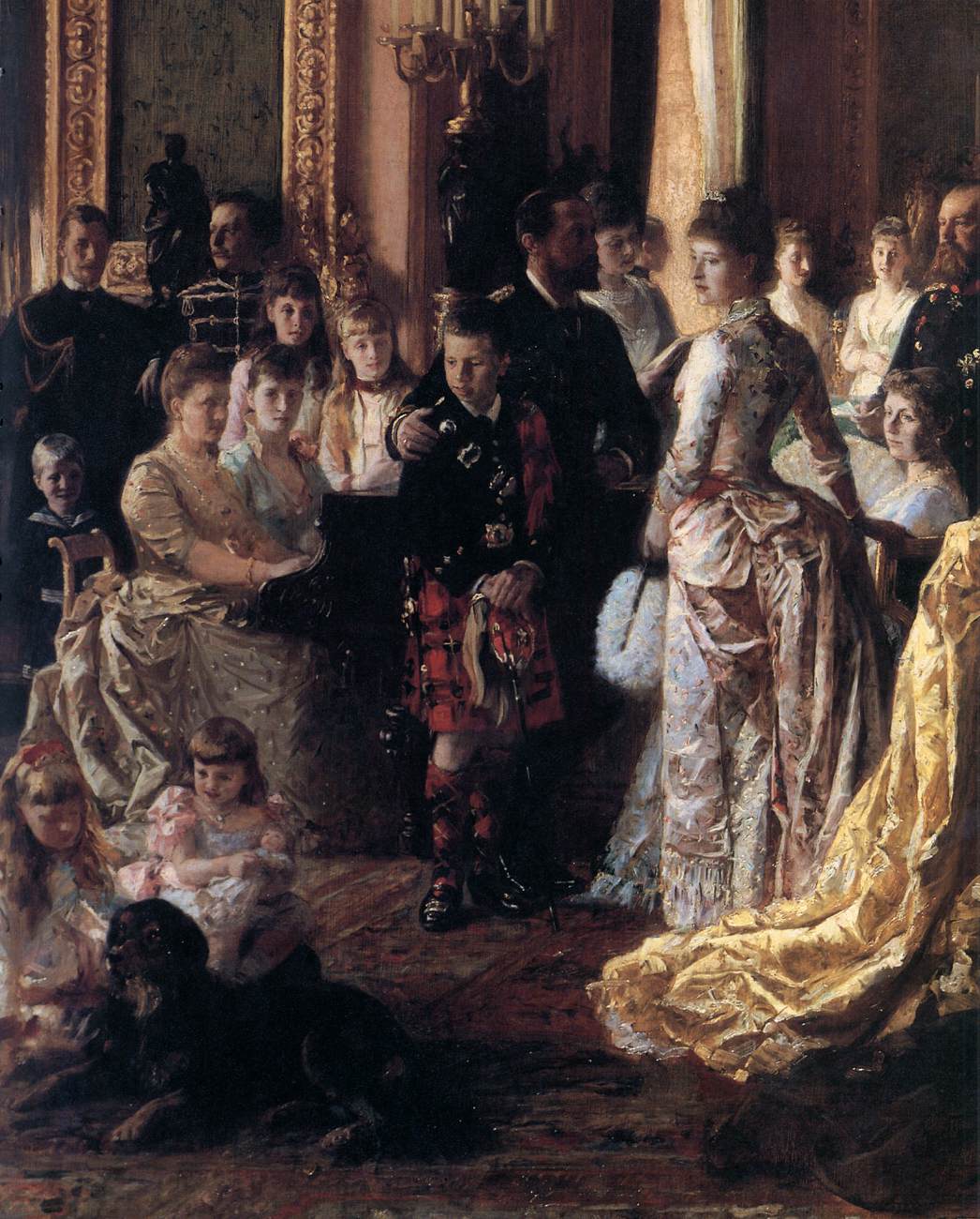 The Family of Queen Victoria in 1887 (detail) by