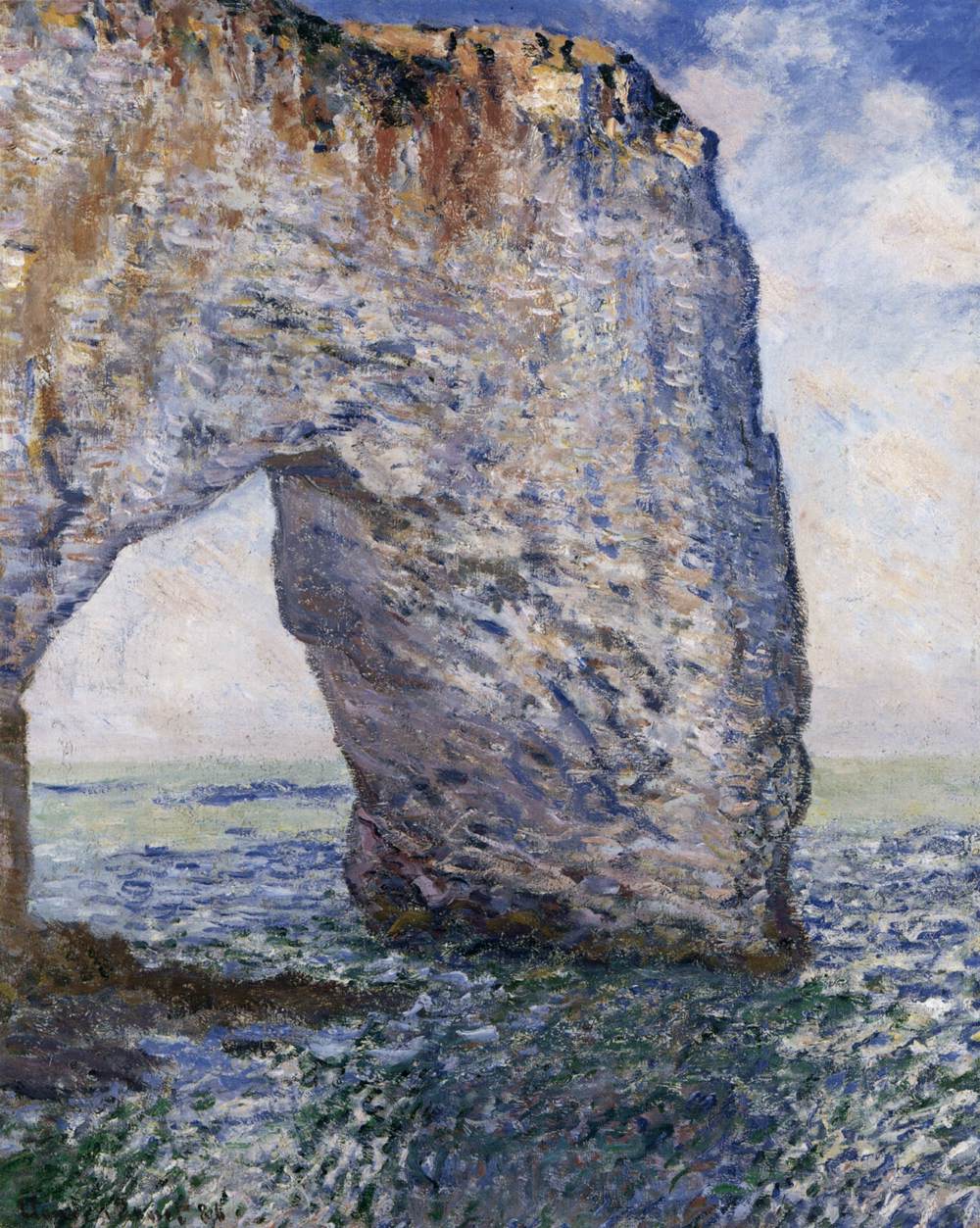 La Manneporte near Étretat by MONET, Claude