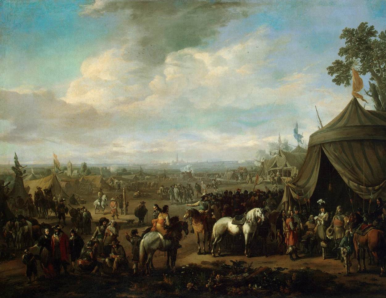 Flemish Town Sieged by the Spanish Soldiers by