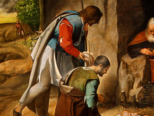 Adoration of the Shepherds (detail) by